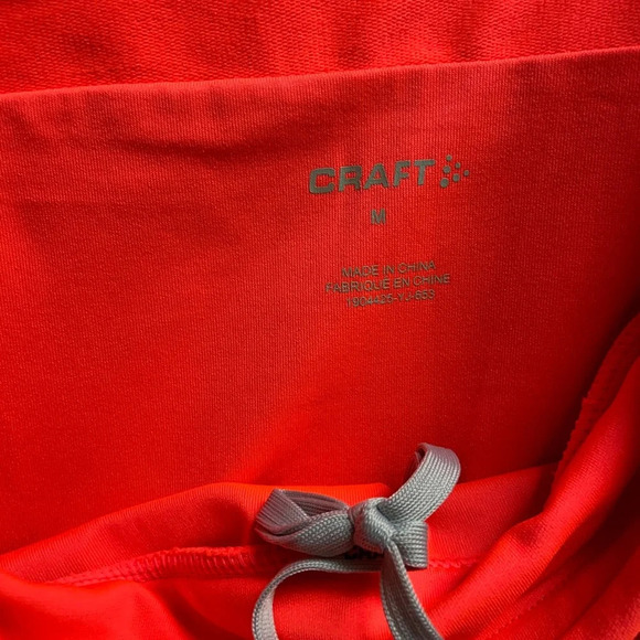 Craft bright orange athletic skort sport skirt Sz M - Picture 5 of 8